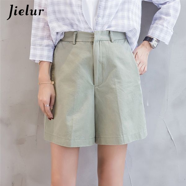 

spring fashion summer new casual shorts women leisure loose wide leg pantalon femme belt office lady shorts female pure color xl, White;black