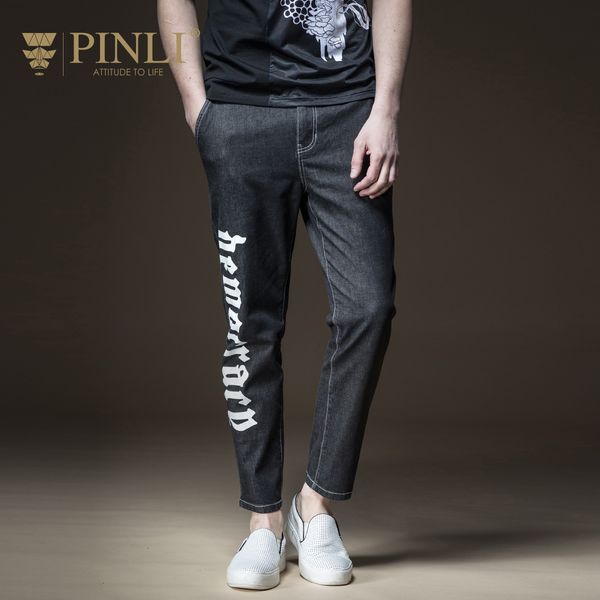 

pinli 2018 spring new men's new men's clothes, jeans, pants and cowboy pants b181316217, Blue