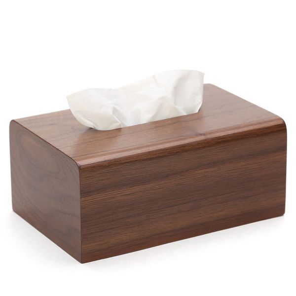 

simple solid wood tissue box living room napkin carton creative drawing cartons european - style home wood paper box
