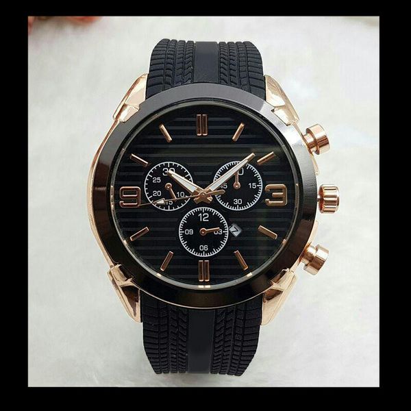 

Relogio masculino AAA luxury mens watches Top brand luxury Designer Emporio calendar black blue watch Bracelet straps buckles