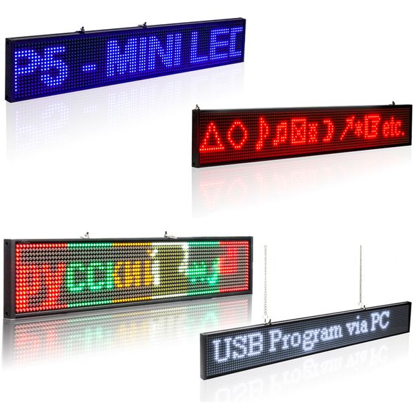 

Leadleds P5 SMD Led Беспроводной открытый Вход Программируемая прокрутка сообщений Многоцветный светодиодный дисплей для витрины рекламного бизнеса