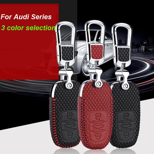 

smart key keyless remote entry fob case cover with key chain for audi series
