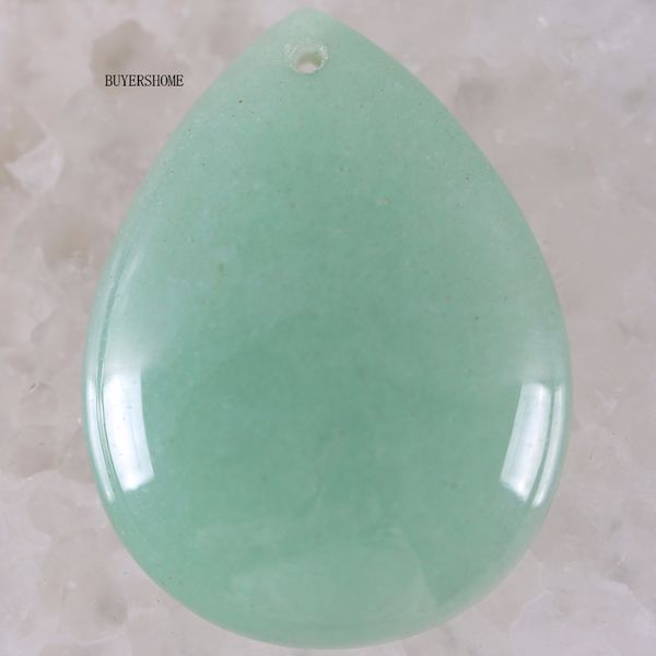 

natural stone water drop green aventurine pendant 1pcs k209, Black