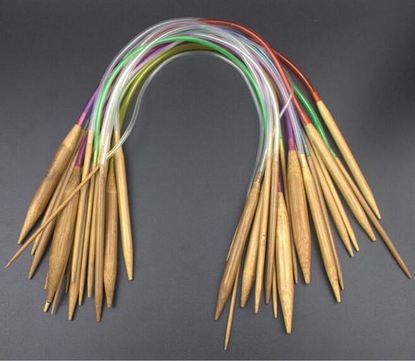 

новый многоцветный 18 шт. / компл. 16 " 40 см трубка обугленный круговой бамбук обугленные вязальные спицы ремесла пряжа наборы инструментов