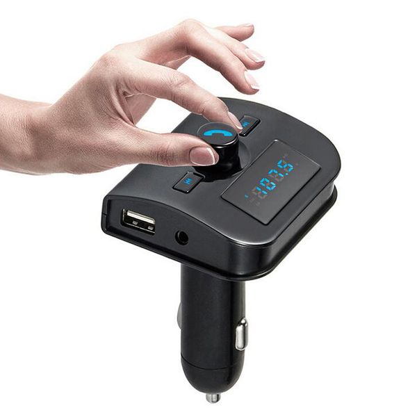 

bluetooth 4.0 car fm wireless in-car radio bluetooth car kit aux handscall 5v 3.1a usb charger support tf card