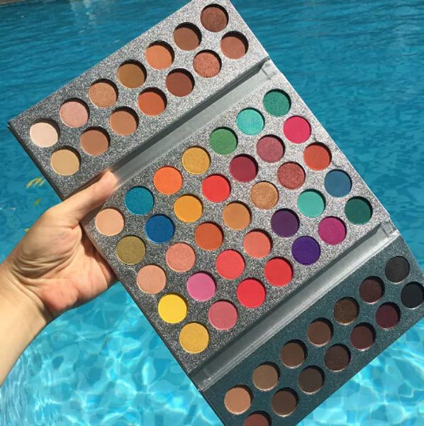 Neue Ankunft 63 Farben Lidschatten-Palette Glitter Makeup Matte Lidschatten-Make-up-Palette Maquillage Paleta de Sombra