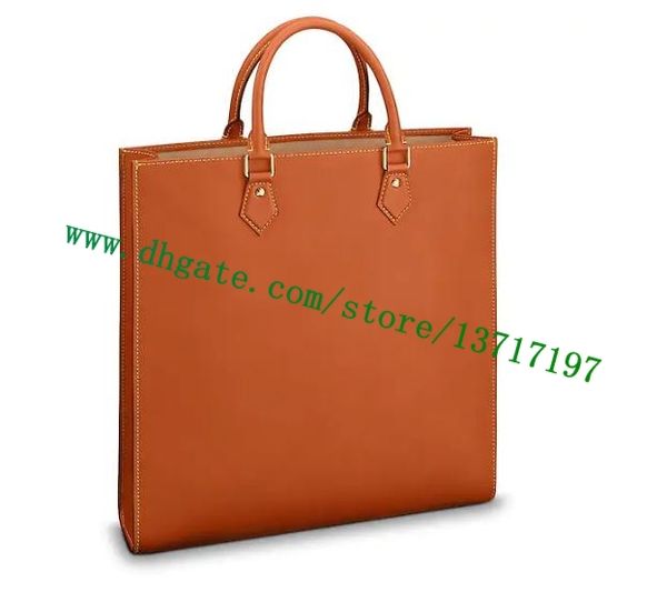 

Grade brown canva coated real leather lady handbag ac plat m51140 women de igner tote bag oxidization