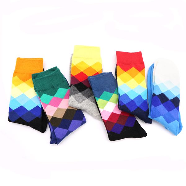 

10pair comfortable compression socks 3d funny socks colorful for man male geometry calcetines hombre art socks meias homens gift, Black