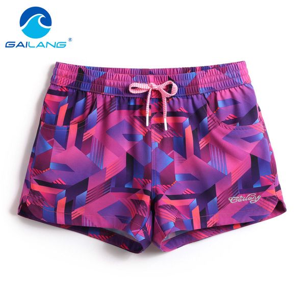 

gailang women shorts boardshorts swimwear swimsuit woman new boxer trunks quick drying board shorts short bottoms casual, White;black