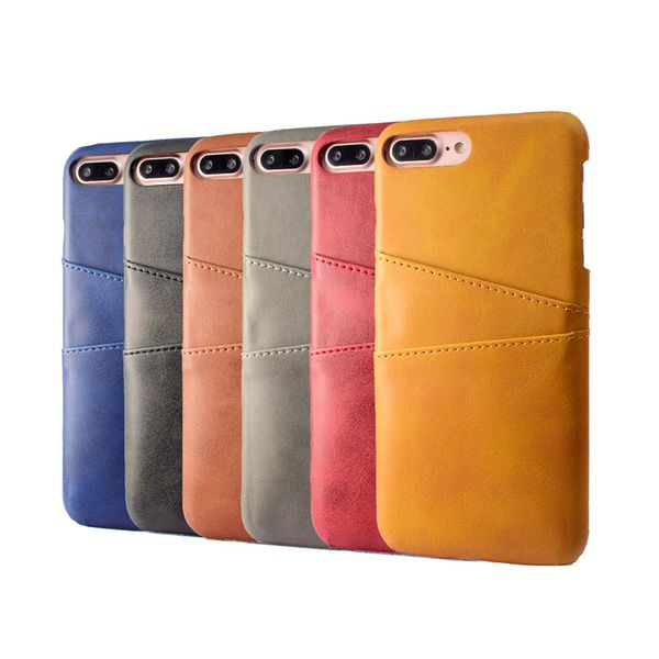 

pu leather coque for apple iphone 7 plus case luxury back cover card holder mobile phone cases for apple iphone 8 plus