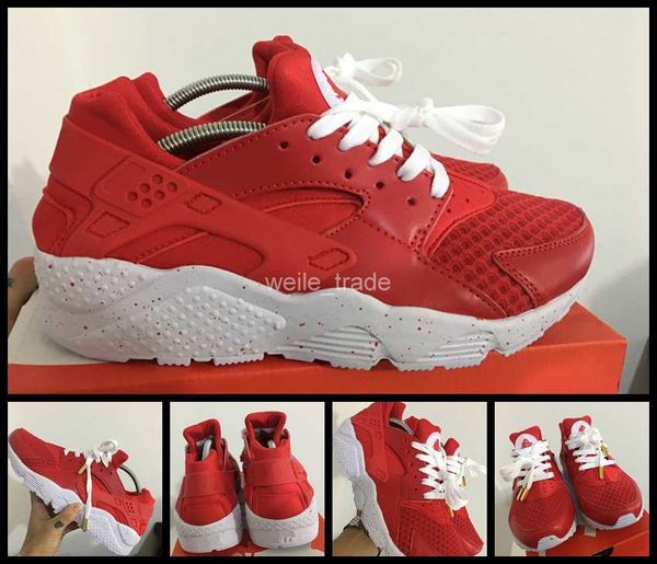 

2018 air huarache i 1 running shoes for men women,red ink jet mens womans sneakers triple huaraches athletic trainers huraches sports shoes