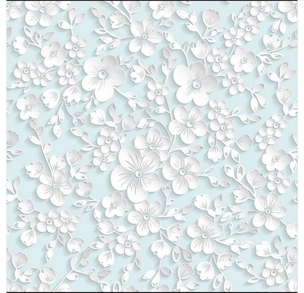 Acheter 3d Papier Peint Personnalise Photo 3d Plafond Papier Peint Mural Elegant Floral Moderne Maison Plafond 3d Mur Salon Peintures Murales Papier