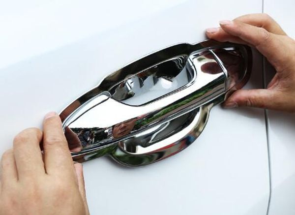 

abs chrome 4pcs car door handle decoration cover+8pcs handle bowl cover for kia sportage kx5 2016-2018