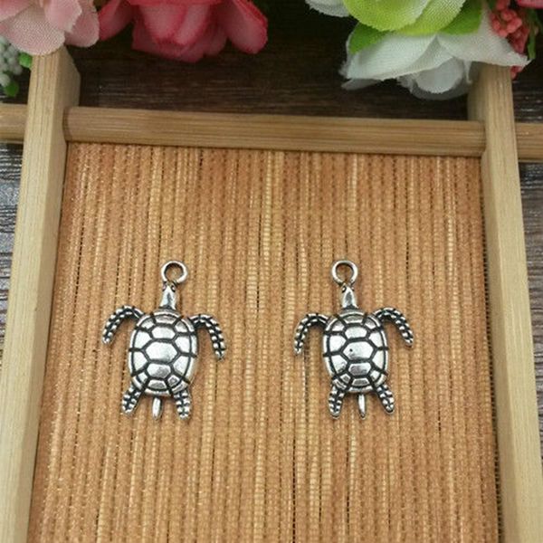 

горячая продажа 100шт antique silver sea turtles шарм подвеска necklacebracelet аксессуары мода женщины мужчины оптовой продажи ювелирных из, Bronze;silver