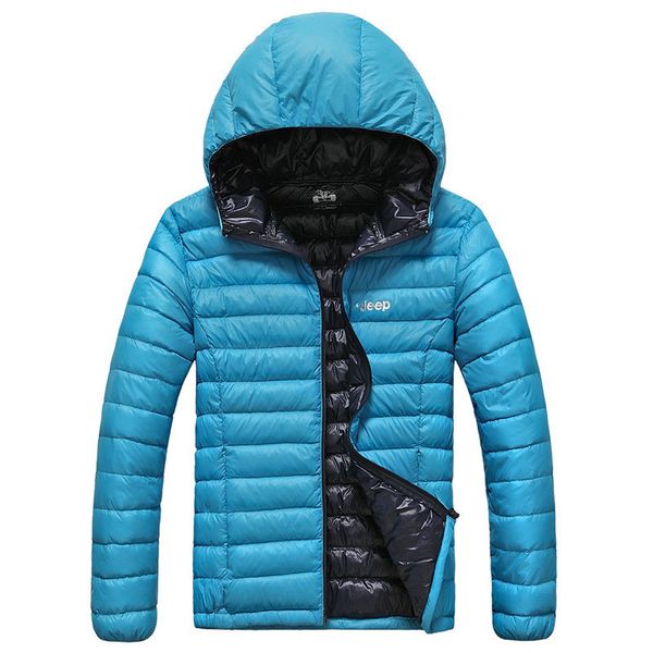 

m~4xl 2018 мужская зима новый тонкий случайные теплые пальто 90% белая утка вниз pakas сплошной цвет все матч высокое качество мужские куртк, Black