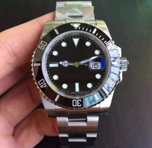 

Automatic ceramic dezel ea tainle teel black dial men mechanical fa hion watche 2813 movement