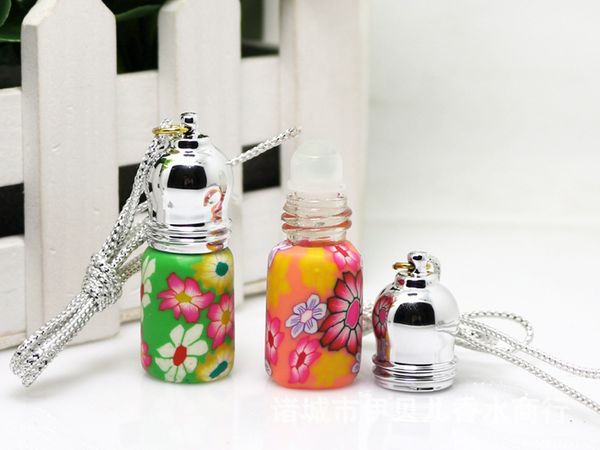 

wholesale 300pcs/lot 3ml mini roller ball glass refillable empty perfume bottles essential oil roll on bottle