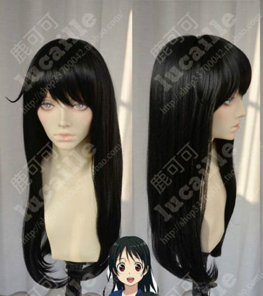 

collection nagato black long straight cosplay wig hair