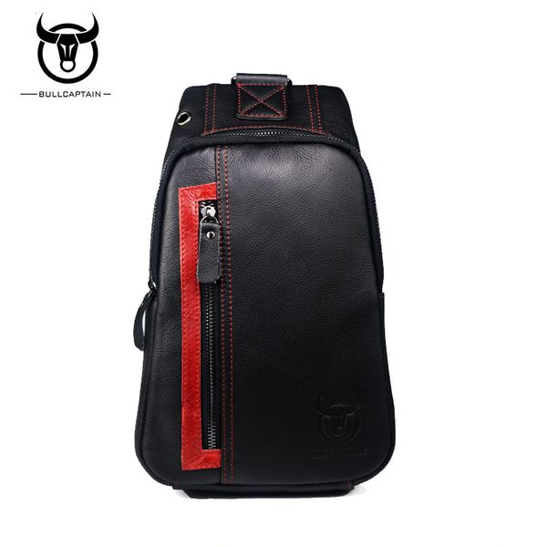 

bullcaptain 2018 brand small casual male shoulder bags fashion genuine leather men crossbody bags sling chest messenger bag 082