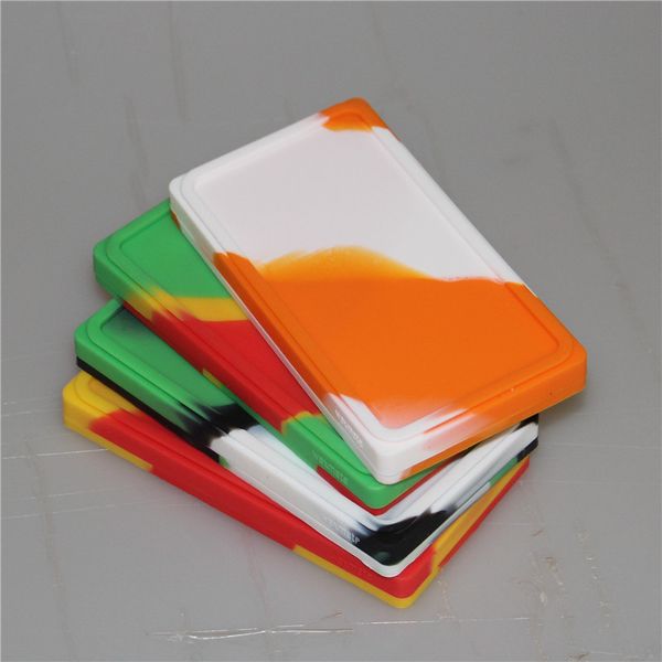 

flat large waxmate containers big silicone rubber silicon storage square shape wax jars dab concentrate tool dabber oil holder for dry herb