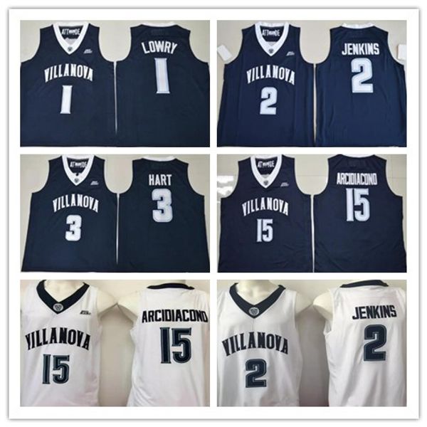 

Ryan Arcidiacono Villanova Wildcats Kyle Lowry Josh Hart Blue White Kris Jenkins High School College Basketball Jersey Size S-3XL