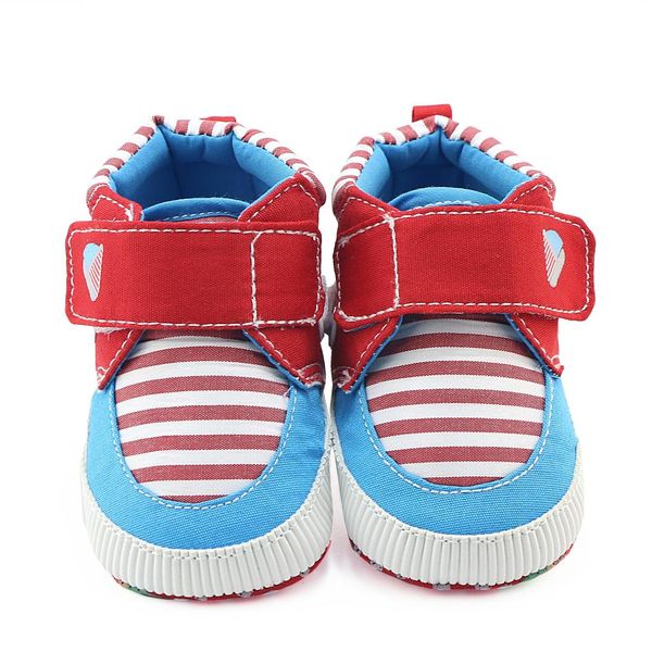 

baby boys shoes cartoon stripe first walkers pattern baby shoes soft sole first walker 0-12m