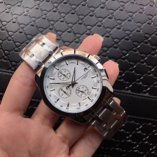 

Роскошные мужчины автоматические кварцевые часы все функции работы часы полный s