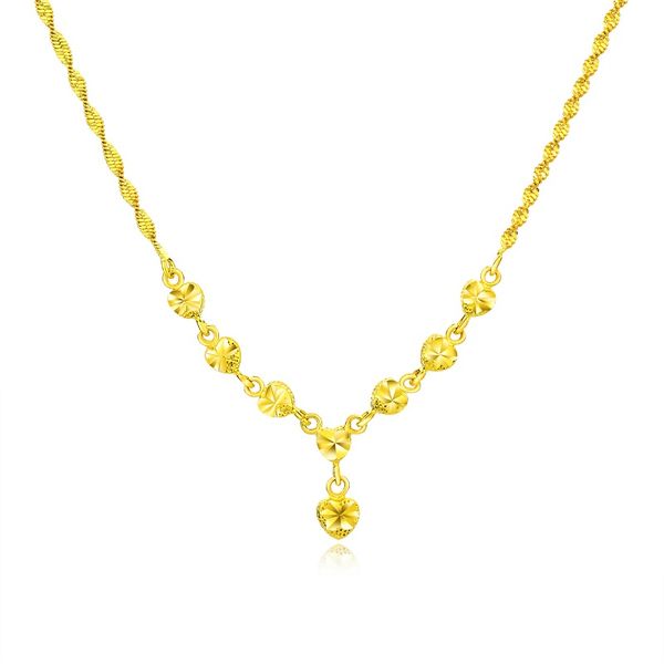 

золотой цвет мода любовника драгоценный камень сердце кулон ожерелье 18k позолоченные медные цепи ожерелье ювелирные изделия подарок 695, Silver