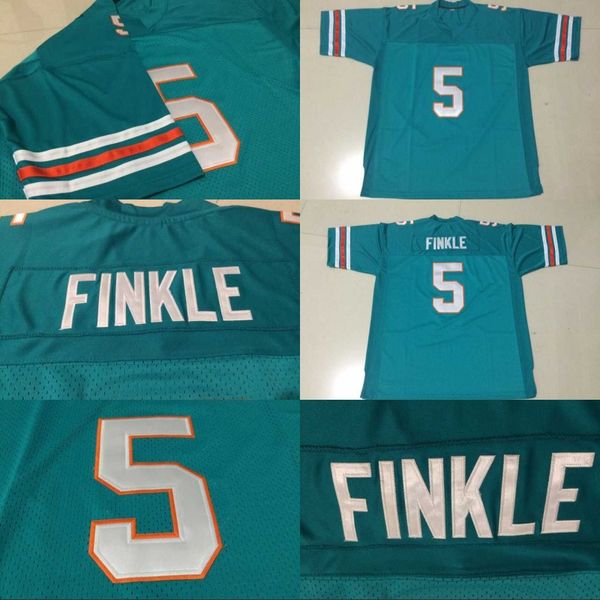

#5 ray finkle ace ventura movie jersey teal green 100% stitched ray finkle custom retro football jerseys ing, Black;red