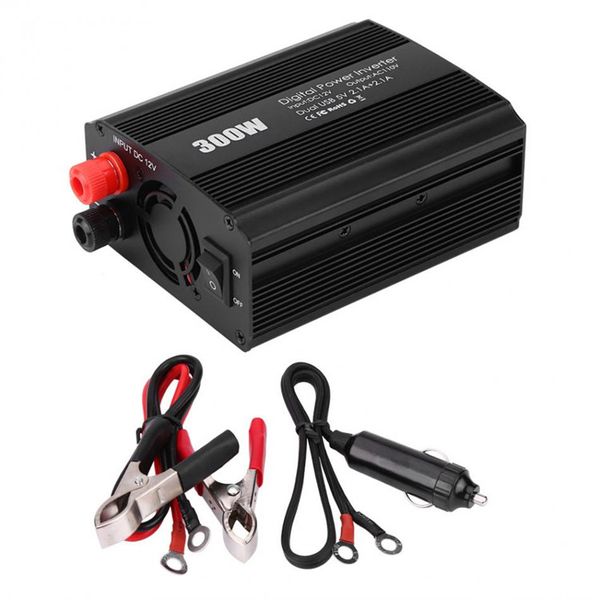 500W DC a AC Convertidor de Corriente DC 12V a 110V 220V AC Inversor autom/ático de autom/óviles Transformador con Adaptador de Coche USB Doble
