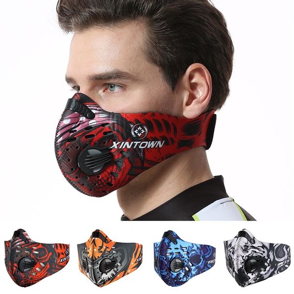 

hot sale Outdoor Training Sports Cycling Dust Mask Bike Bicycle Masque Nylon Anti PM2.5 Running Sportswear Maske Bisiklet, Red