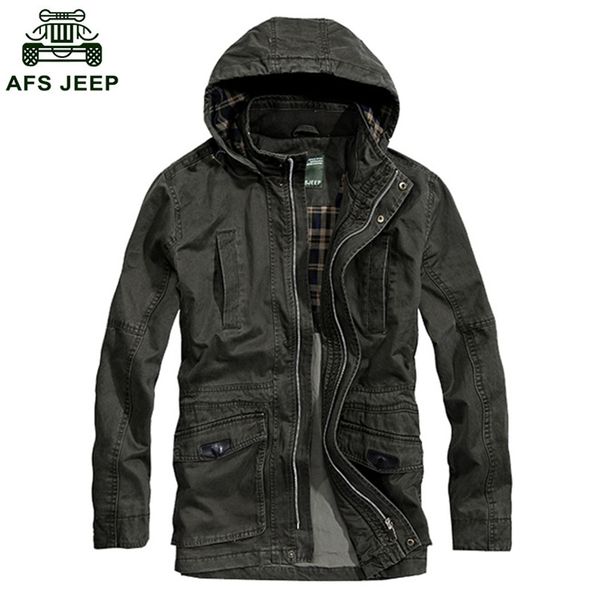 

2018 brand men business cotton hooded jacket men's outwear coat men autumn winter jackets d188, Black;brown