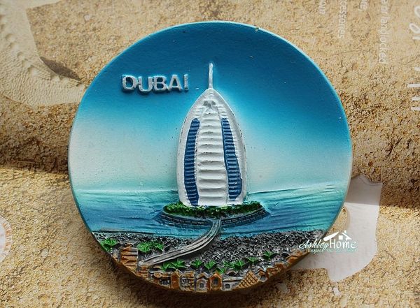 

dubai burj al arab l tourist travel souvenir 3d resin fridge magnet craft gift idea