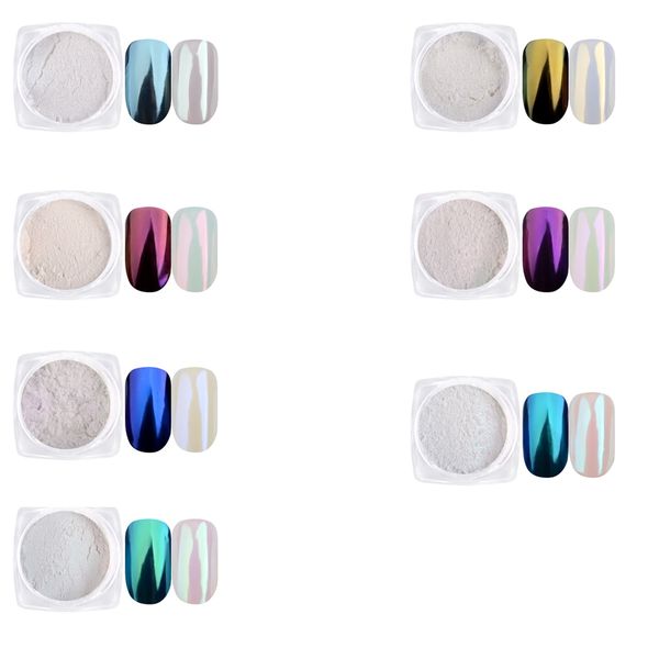 

shell colorful nail glitters powder manicure nail art glitter decorations manicure tools, Silver;gold