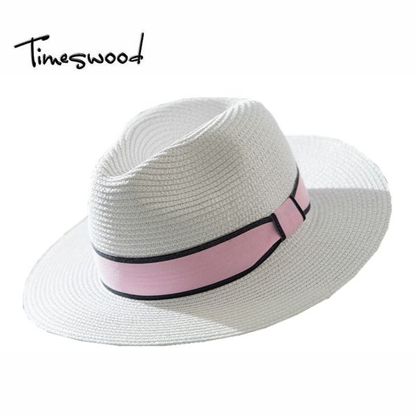 

timeswood]ladies sunhat beach straw sun hats women's fashion 2017 lovely casual woman summer caps strawhat gorras travel, Blue;gray