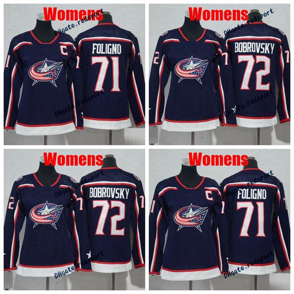 women's blue jackets jersey