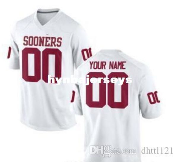 

men women youth/kids oklahoma sooners personalized/customized college jersey white red drop shipping wholesale shirts sti, Black;red