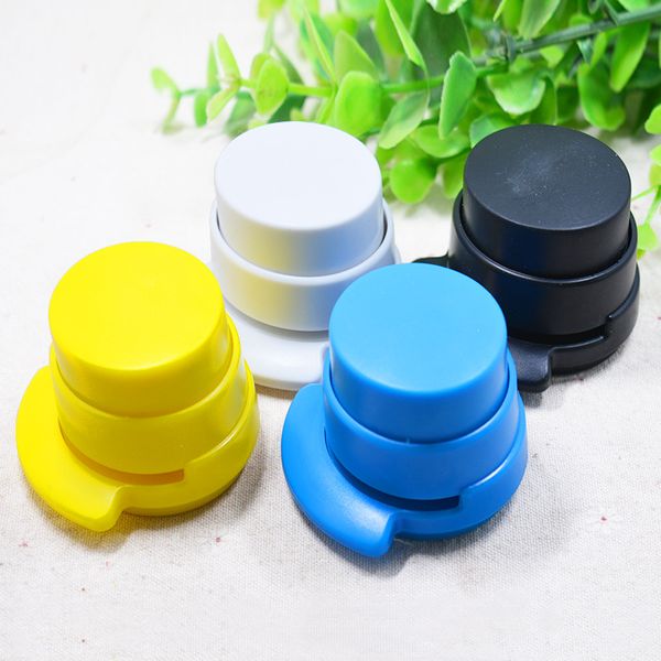 

1pc abs plastic staple stapler office paper binding binder paperclip novelty school office stapler without staple