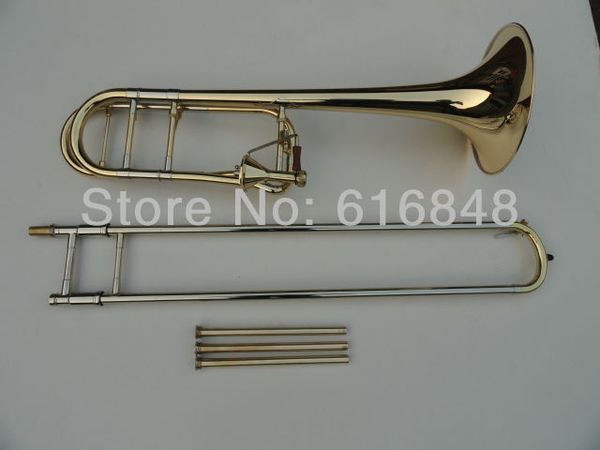 

tenor brass trombone gold plated tapered trombone edward 42 b flat drawn tubes musical instruments trombone