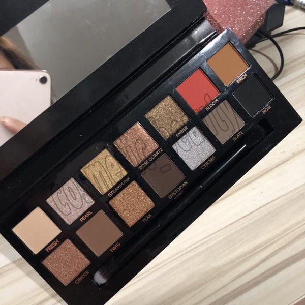 

Newest Arrival Makeup Sultry 14 Colors Eyeshadow With Brush Modern Eyeshadow Rose Gold Matte Shimmer Eyeshadow Palette Free Shipping