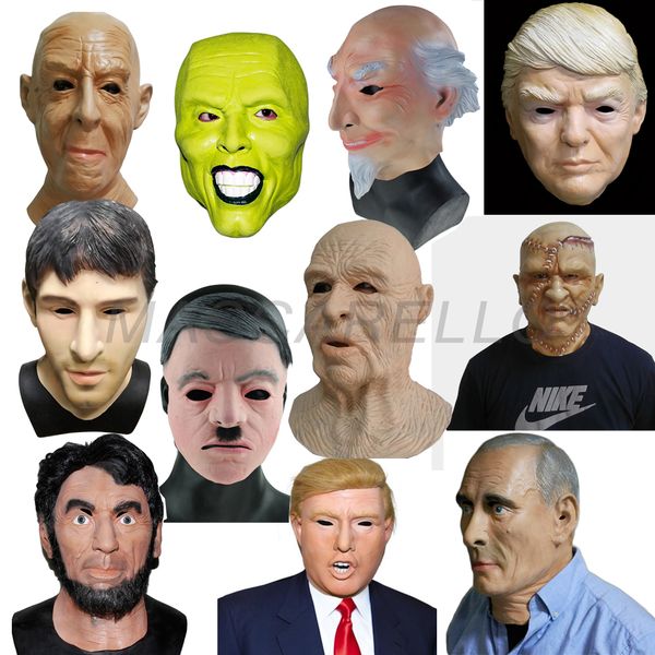 

latex human full head mask halloween carnival good gift party cosplay fancy costume
