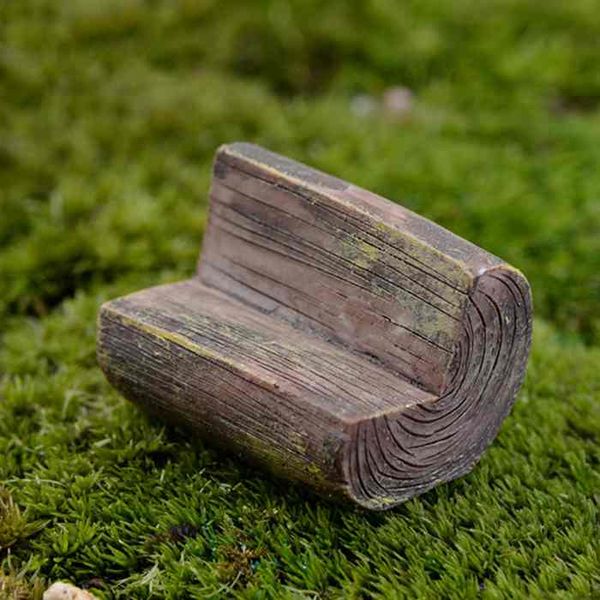 

wooden stool park chair craft moss micro landscape succulents ornaments ecological bottle decor diy materials fairy garden deskzakka
