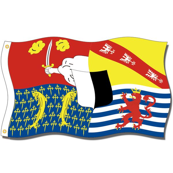 

good flag]moselle dep flags 3x5ft 150x90cm 100% polyester,canvas head with metal grommet,used indoors or outdoors