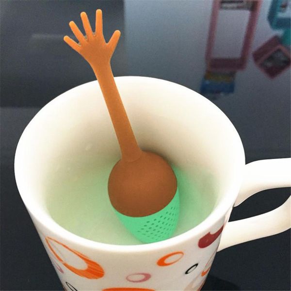 

творческие жесты чай фильтр силиконовых сыпучих leaf herbal специи держатель заварка чай инструменты для заварки чая