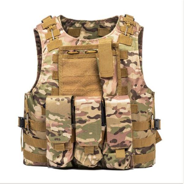 

9 colors cs outdoor clothing hunting vest usmc airsoft tactical vest molle combat assault plate carrier tactical vest support fba shipping, Black;green