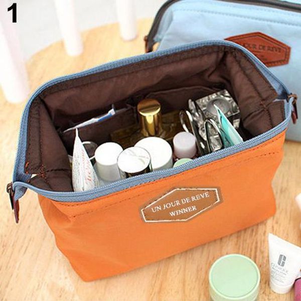 

portable cosmetic organizer beauty travel makeup zipper bag case toiletry pouch