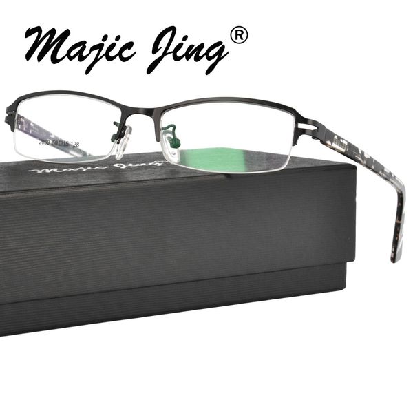 

magic jing metal rx optical frames eyeglasses eyewear prescription spectacles for men 2050, Silver