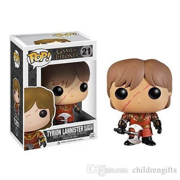 

dhl fast ship wholesales price kids gift funko pop game of thrones tyrion lannister vinyl action figure with box toy gift doll