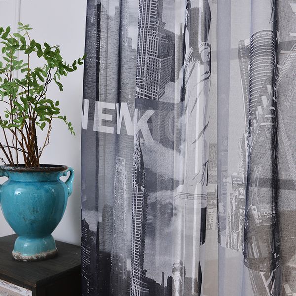 

2018 sheer curtains for bedroom statue of liberty new york window curtains for living room kitchen tulles sheers 1pc