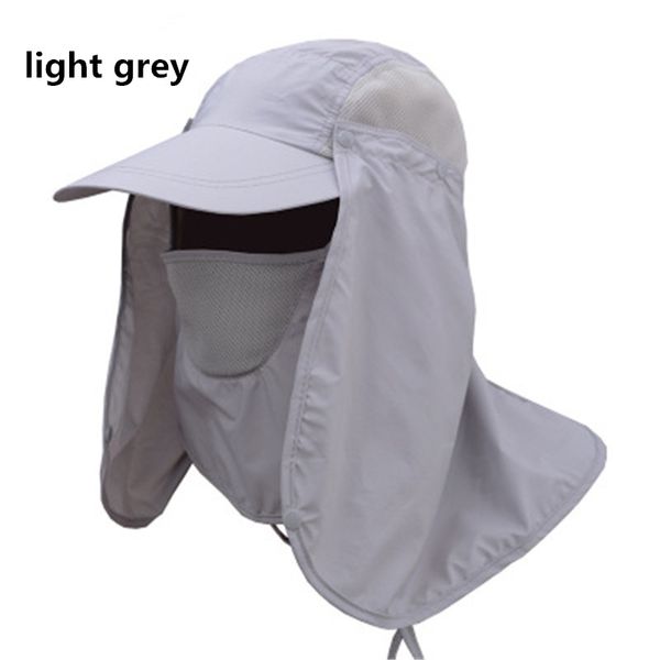 

yuiye professional fishing men women cap 9 colors solid omnidirectional sun visor adjustable detachable sports hat, Black;white